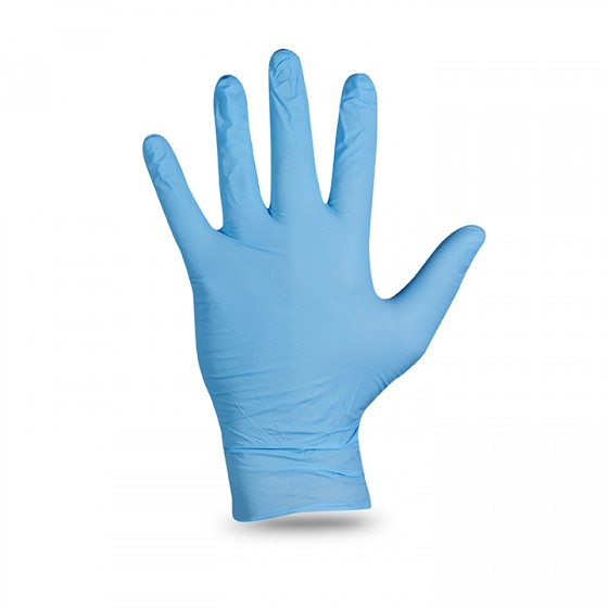 nitrile blue gloves large